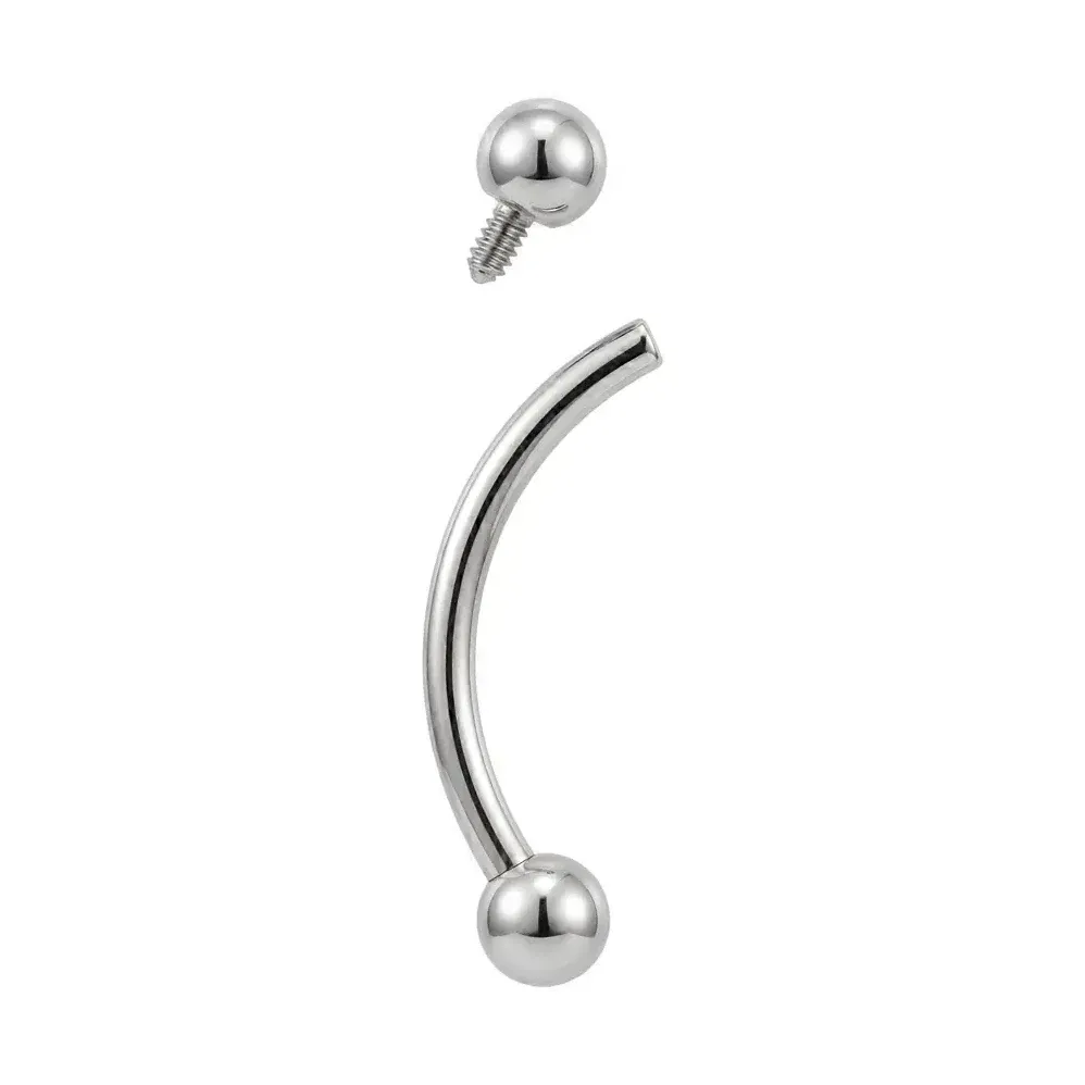 Banane mit Innengewinde, Silber