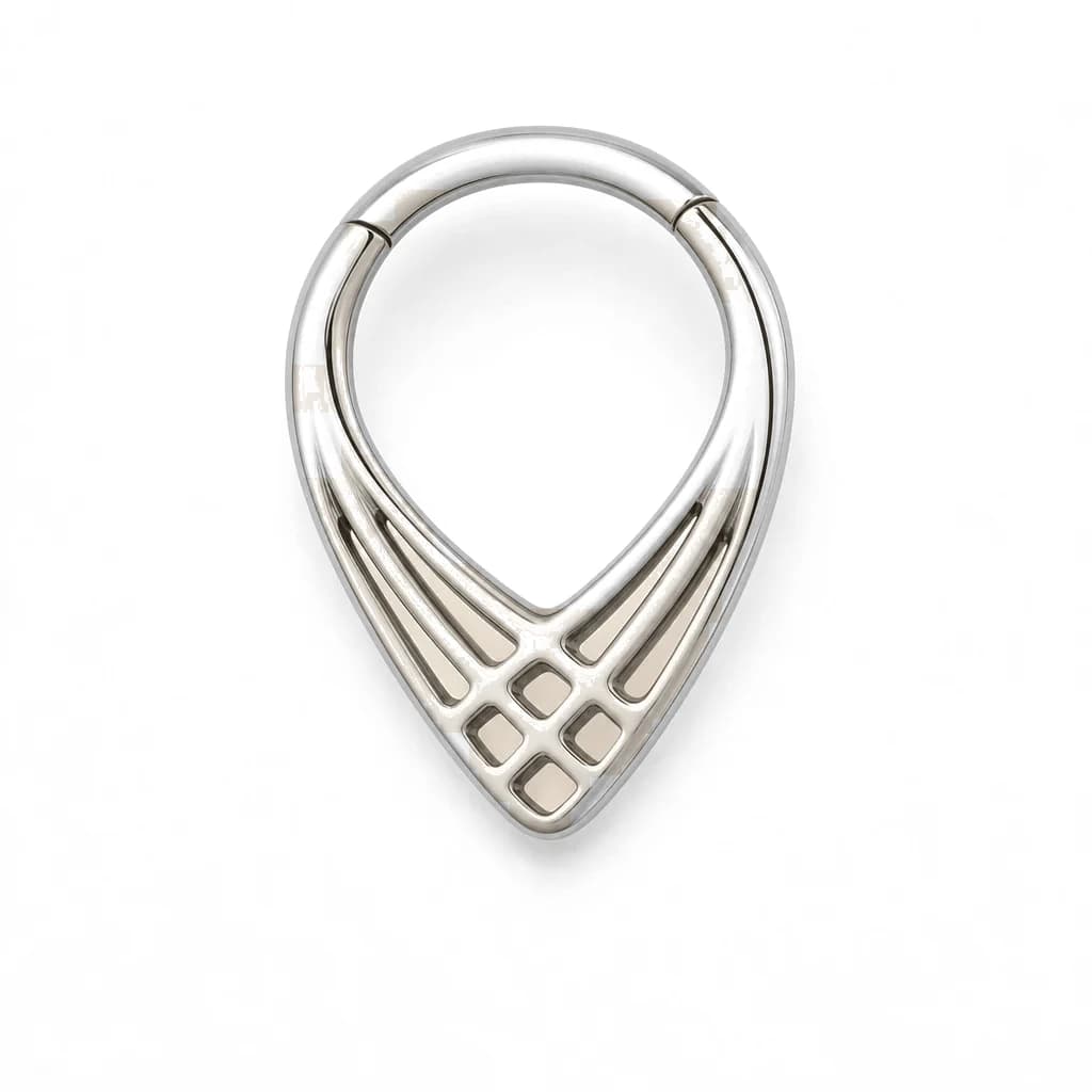 Clicker-Ring mit Tropfenmuster